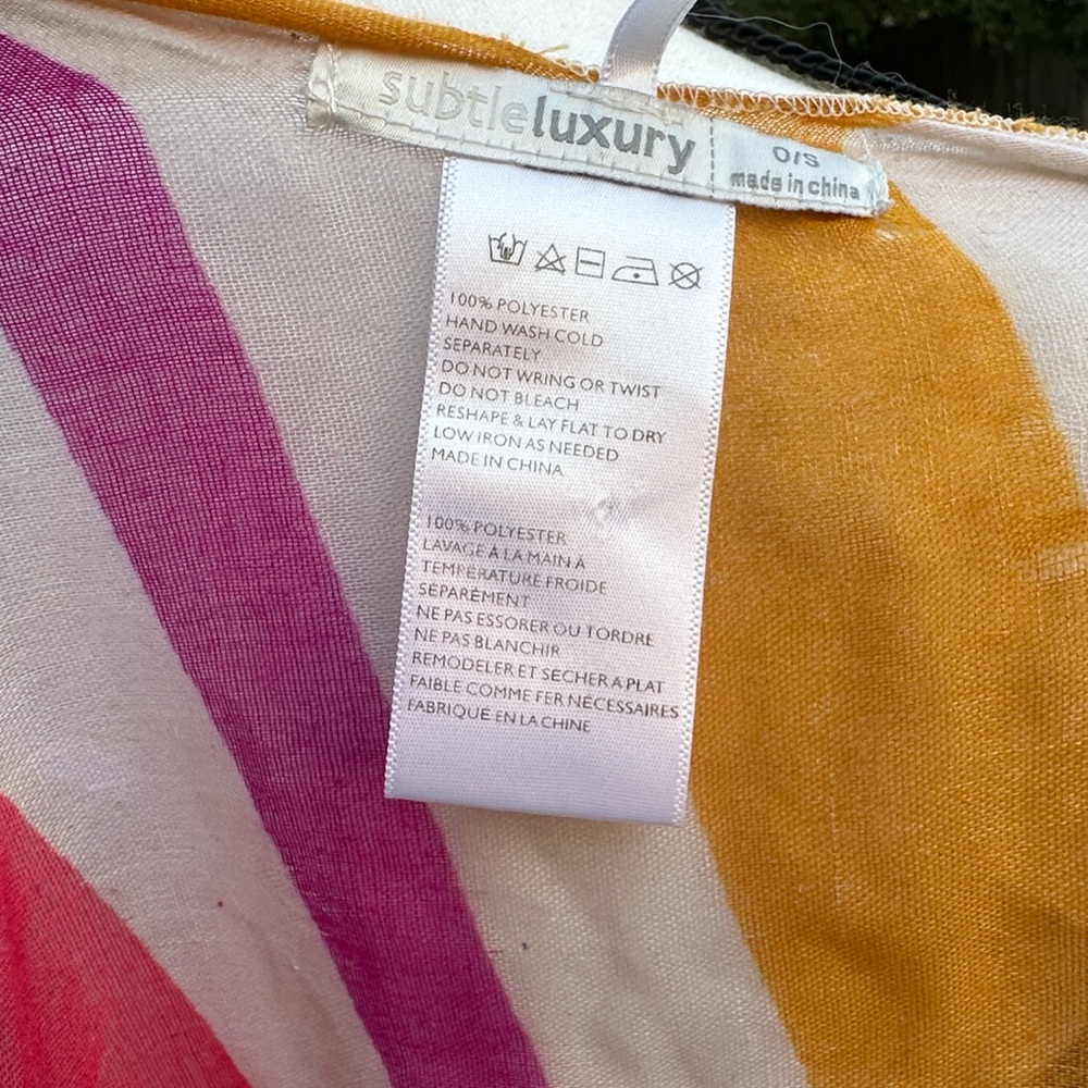 Anthropologie Subtle Luxury - Stripe Bohemian Kimono Pre-Owned Condition - Picture 2 of 12